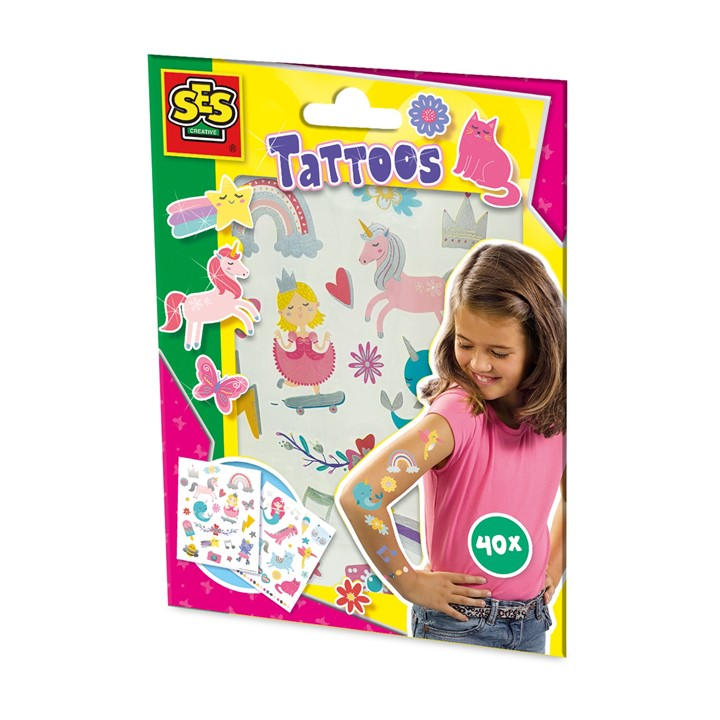 Ses Creative Unisex Kids Multi Tattoos For Children - Fairytales