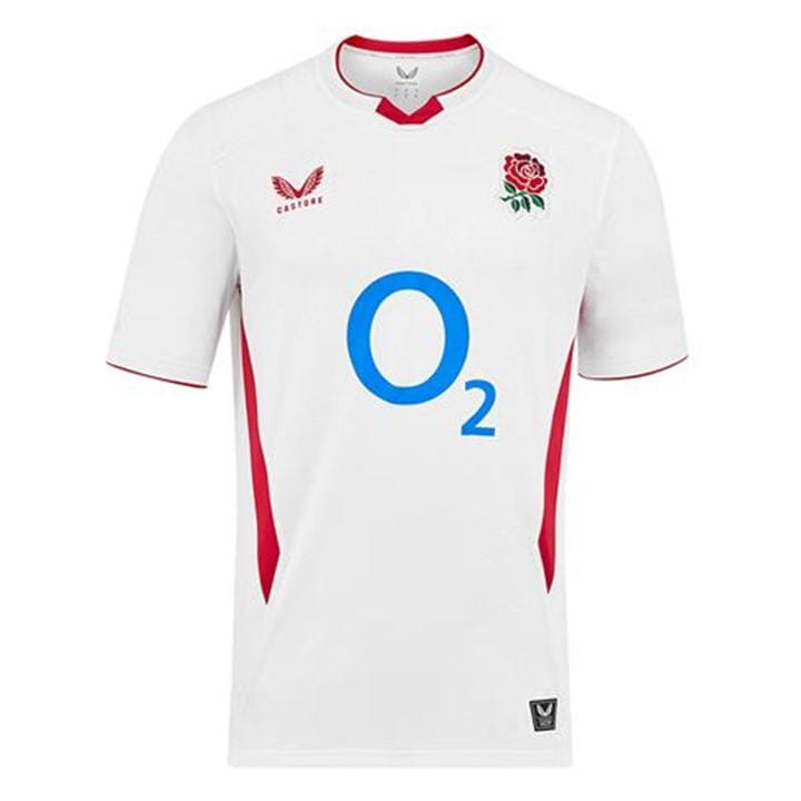 England  Men's   Rugby Home Authentic Shirt 2025 , Football by Castore in Size XL, Sports Direct