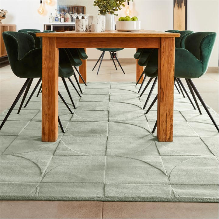 Origin Rugs  Green Penny Rug in Size 160x230cm, Sports Direct