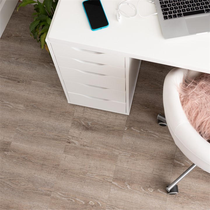 D C Fix Unisex Brown Self Adhesive Vinyl Floor Tiles Rustic Oak