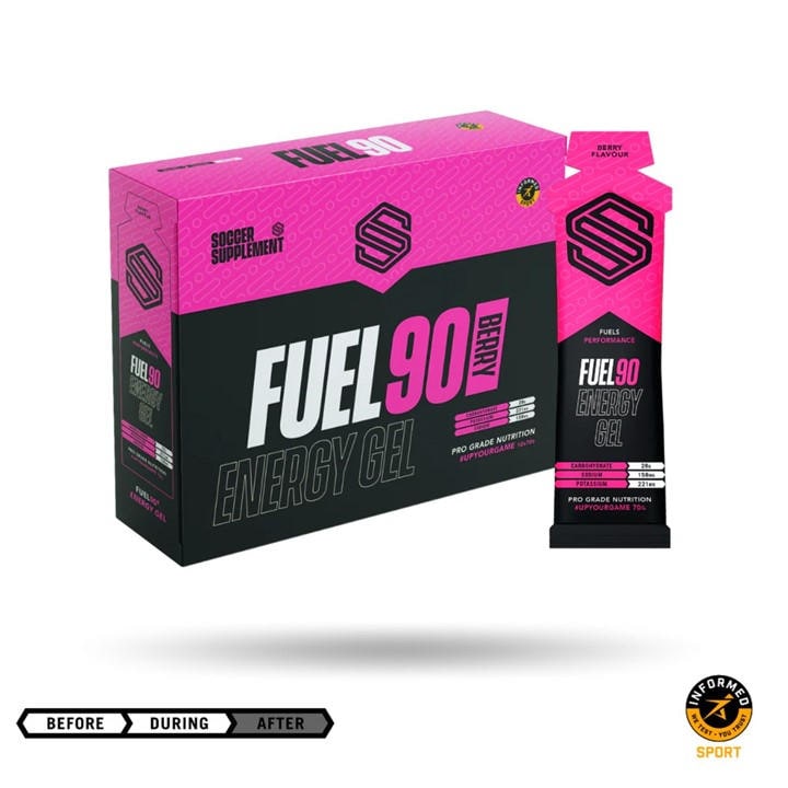 Soccer Supplements  Purple Fuel90® - Energy Gel () in Size 12 x 70g, Sports Direct