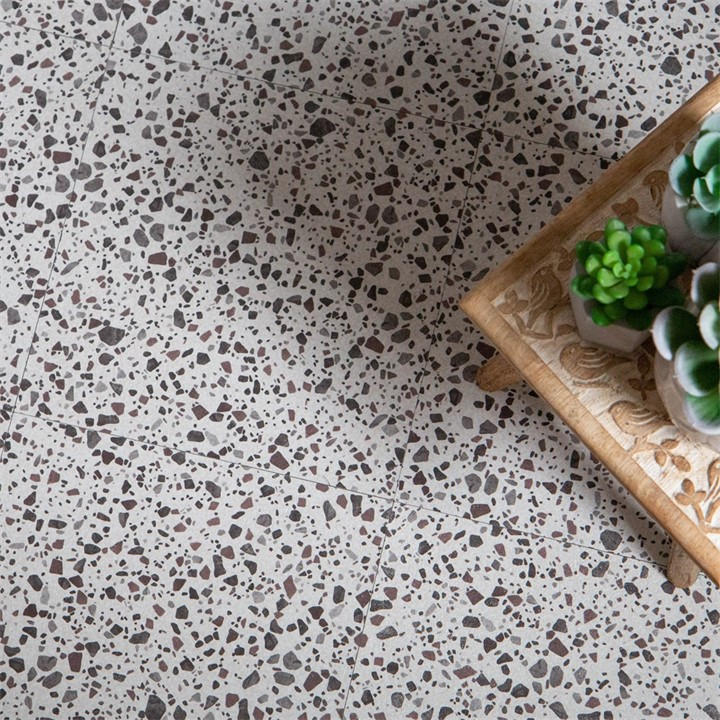 D C Fix Self Adhesive Vinyl Floor Tiles Terrazzo Beige Medium - Image 3
