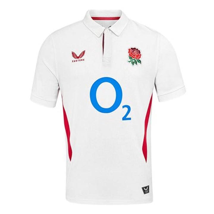 England   Kids   Rugby Home Classic Shirt 2025 , Football by Castore in Size 7 - 8 Years, Sports Direct