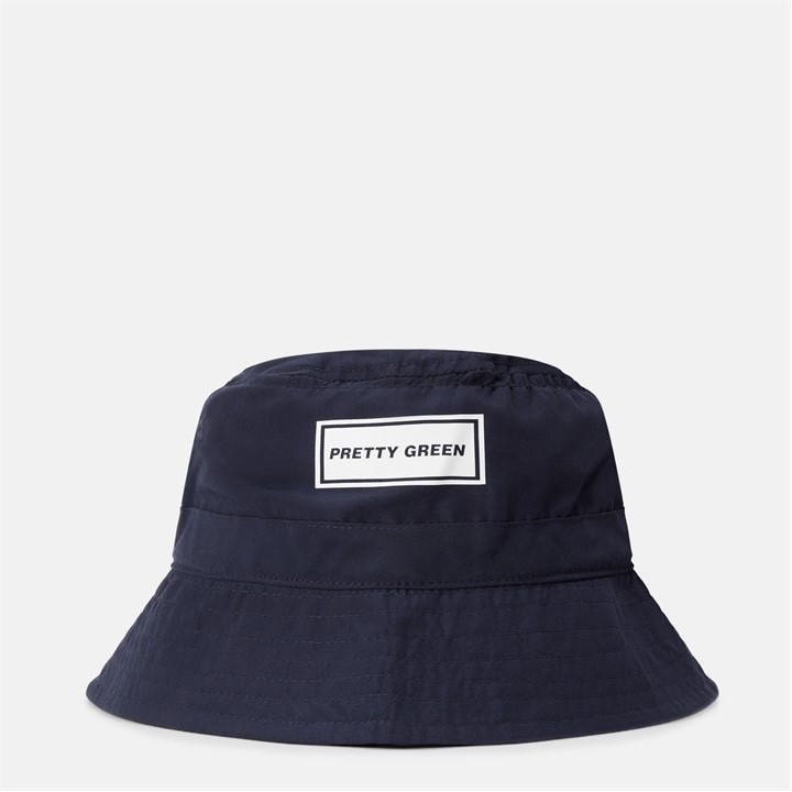 Pretty Green  Blue Logo Bucket Hat in Size L-XL, Sports Direct