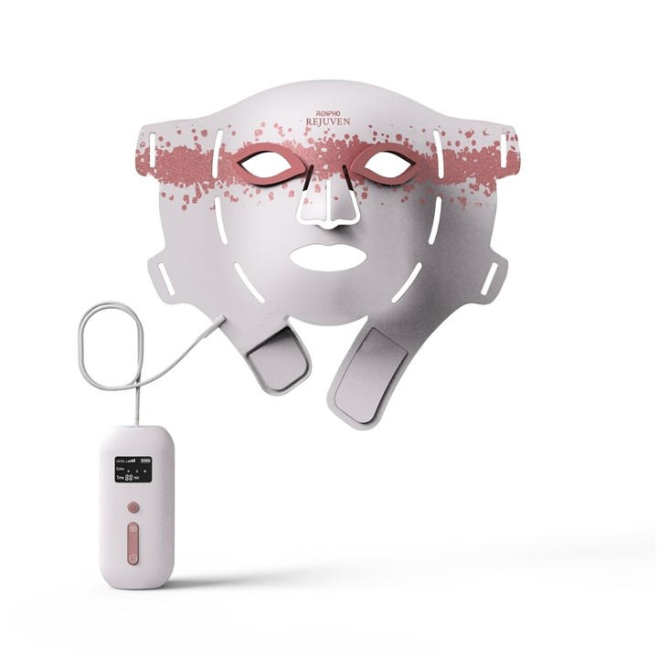 Renpho  White Artemis Blush Led Light Therapy Mask, Sports Direct