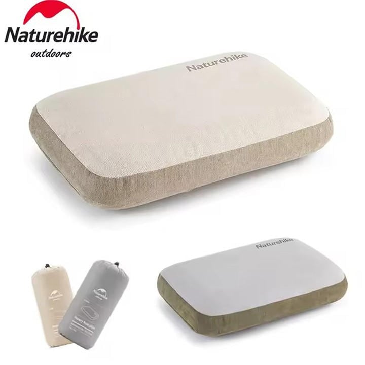Naturehike  Grey Memory Foam Comfort Square Pillow, Sports Direct