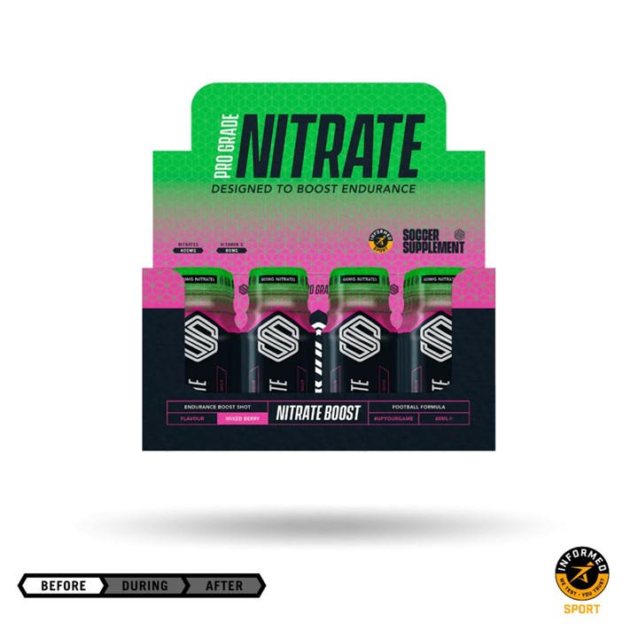 Soccer Supplements  None Nitrate Shot () in Size 12 x 60ml, Sports Direct