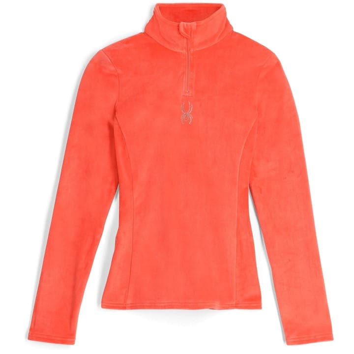 Spyder Women's Pink Shimmer Half Zip Fleece in Size 10, Sports Direct