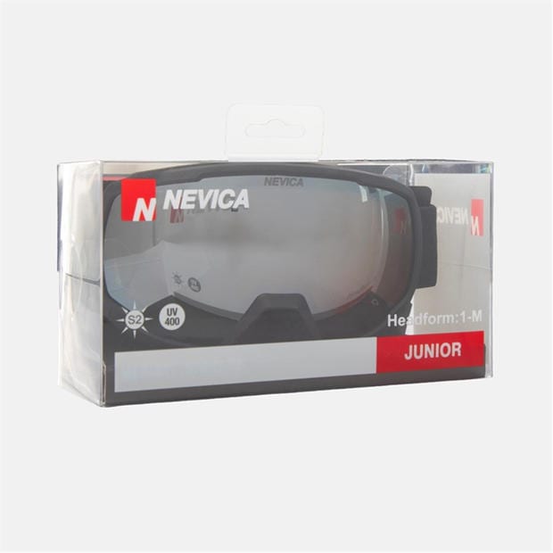 Черно - Nevica - Nevica Junior Meribel Ski Goggles: Over-Glasses Compatible Anti-Fog & UV Protection
