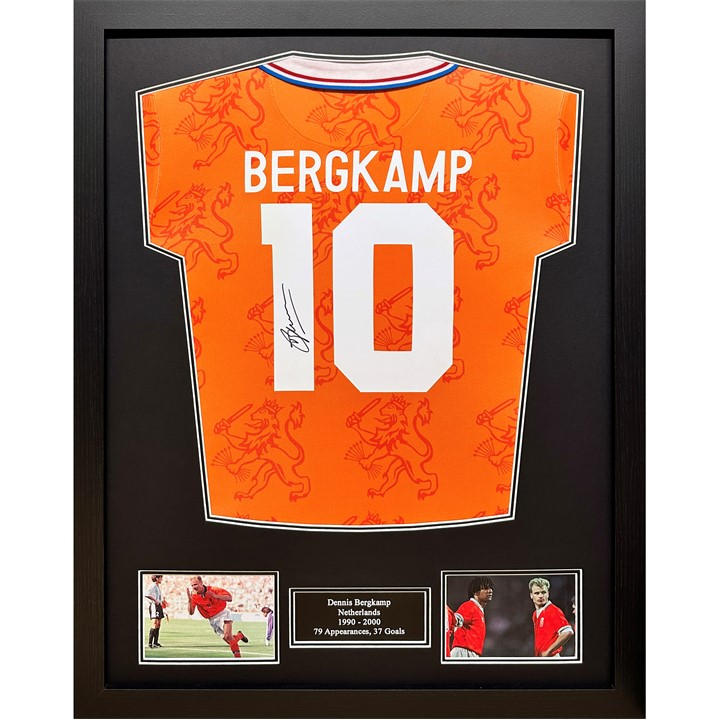 Holland    Dennis Bergkamp Signed  Shirt, Football by AllStarSignings Ltd, Sports Direct