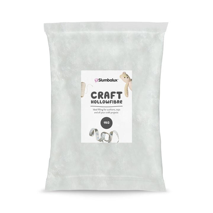 Slumberdown  White Home Décor & Crafting Hollowfibre Toy Stuffing in Size 2 KG, Sports Direct