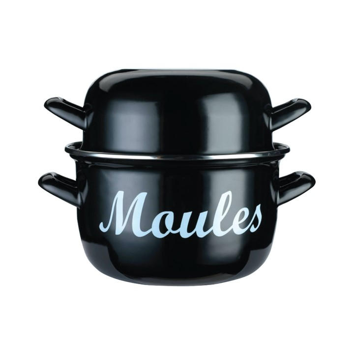 Kitchencraft  Black World Of Flavours Mussels Pot in Size M, Sports Direct