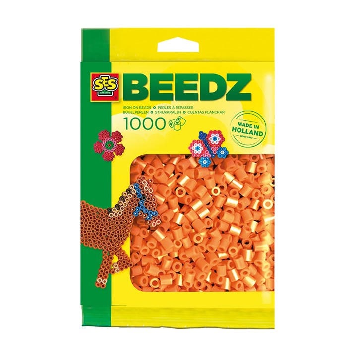 Ses Creative  Kids  Iron On Beads 1000 Orange, Sports Direct