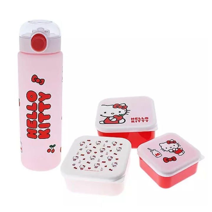 Hello Kitty Girls Pink Lunch Set in Size 1, Sports Direct