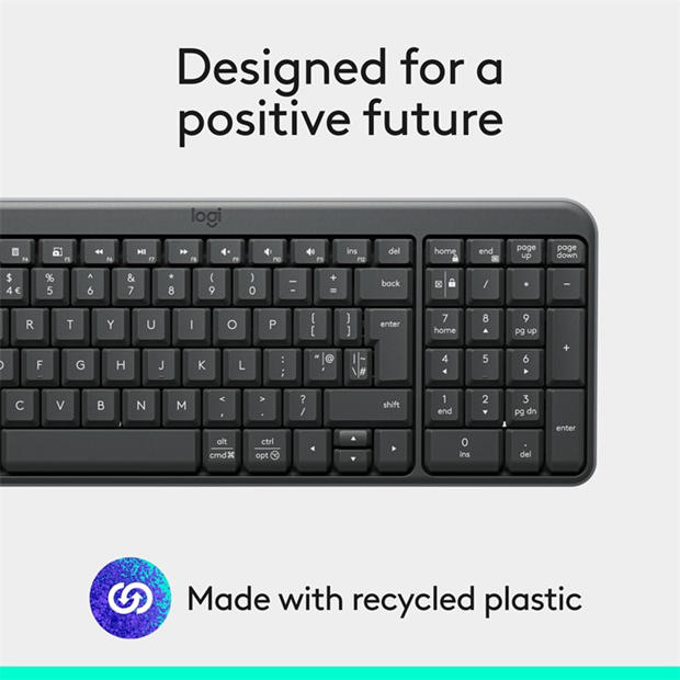 Black - Logitech - Logitech K250 Compact Bluetooth Wireless Keyboard