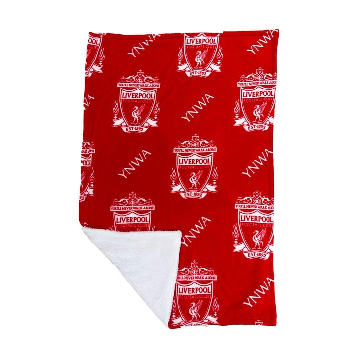 Liverpool   Kids   Fc Sherpa Fleece Blanket, Football by Team in Size 100x150, Sports Direct