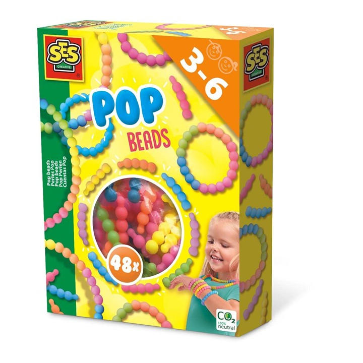 Ses Creative Unisex Kids Multi Pop Beads -