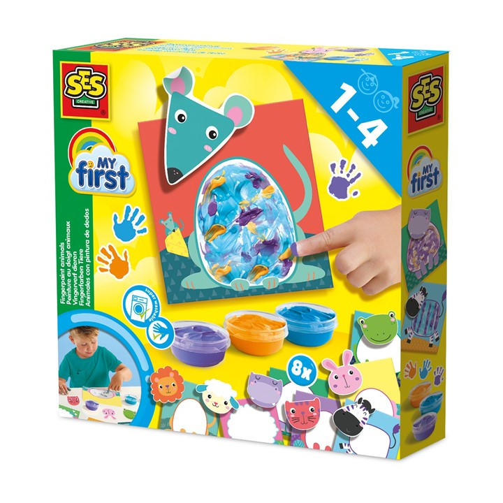 Ses Creative Unisex Kids Multi My First - Fingerpaint Animals