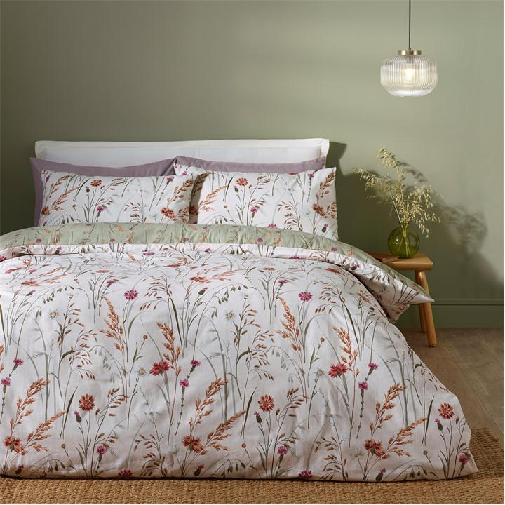 Catherine Lansfield Green Grasmere Duvet Set - Image 8