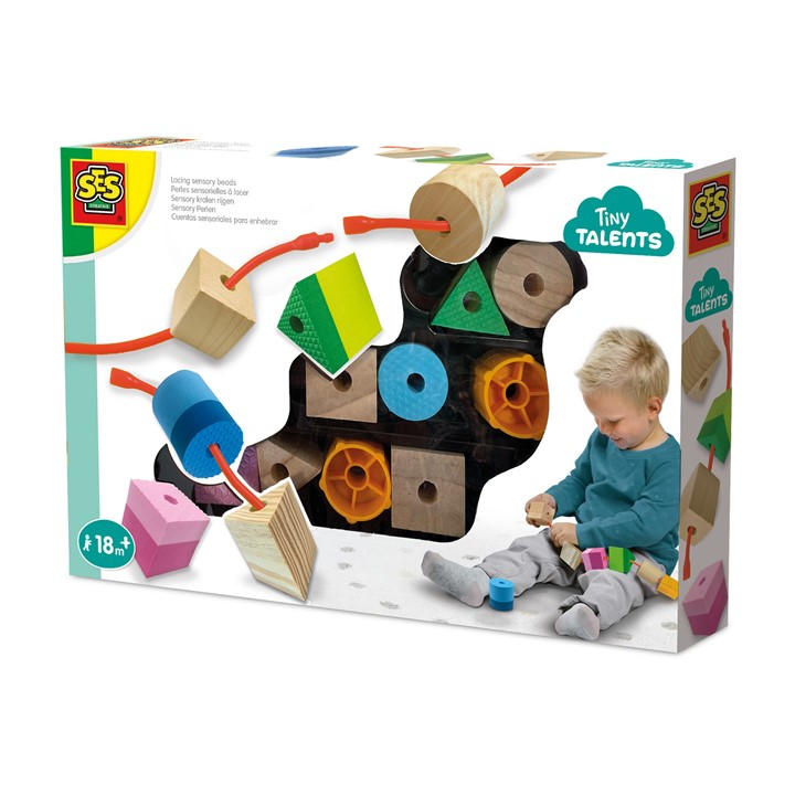 Ses Creative Unisex Kids Multi Lacing Sensory Beads