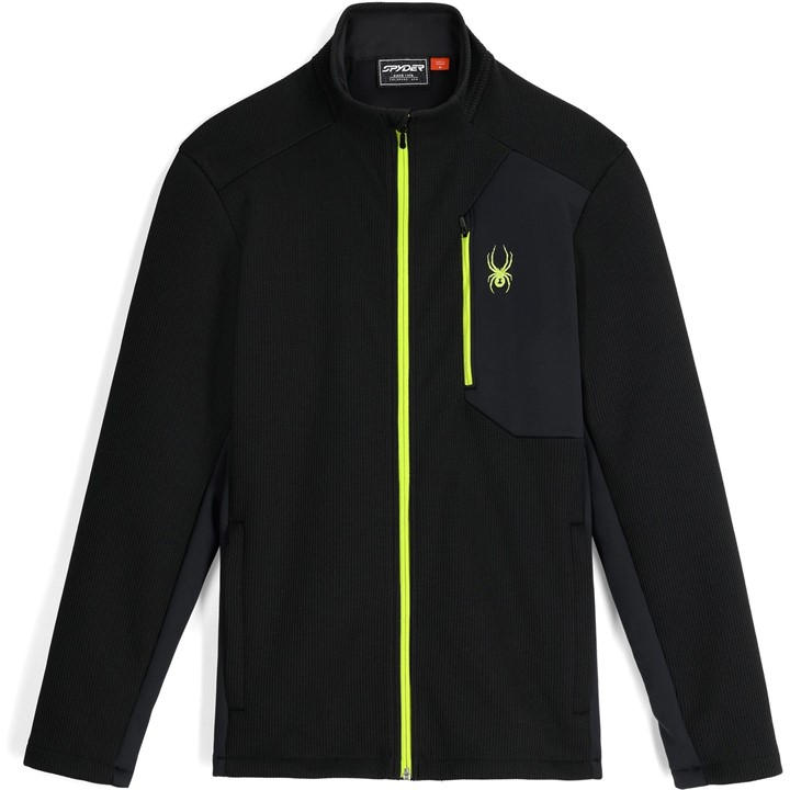 Spyder Men's Black Bandit Fleece Jacket in Size XL, Sports Direct