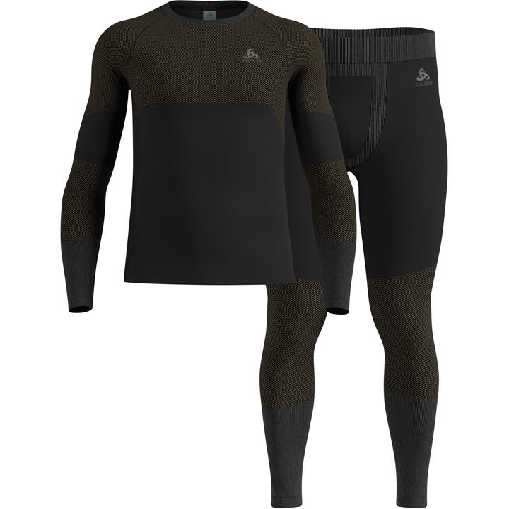 Odlo Men' Black Performance Baselayer Set in Size S, Sports Direct