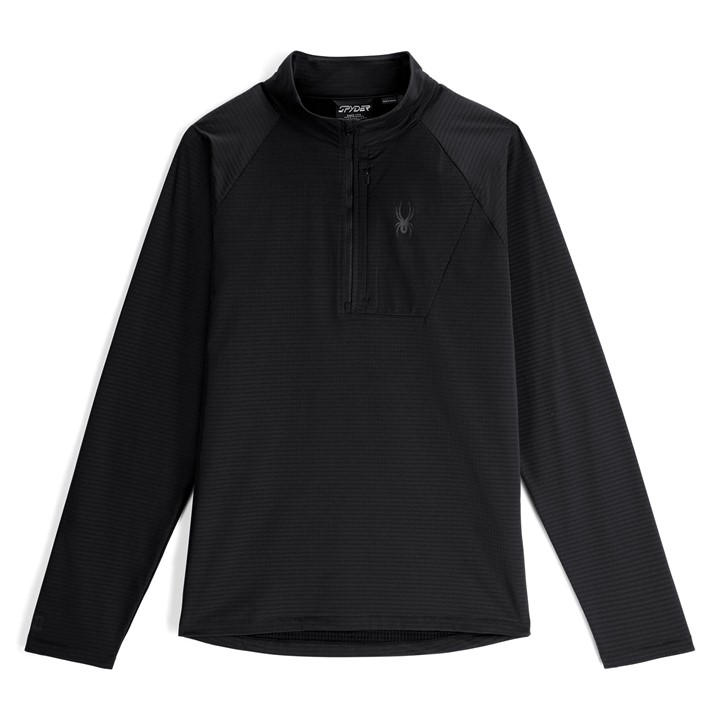 Spyder Men's Black Half Zip Fleece in Size M, Sports Direct