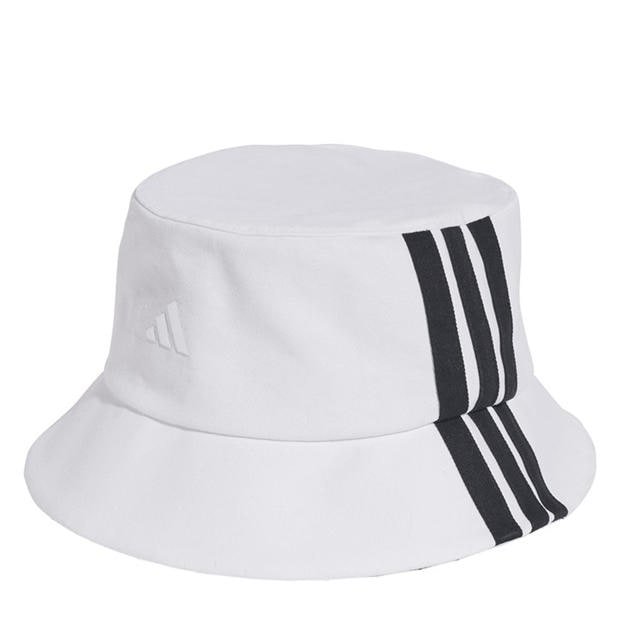 White/Black - adidas - 3 Stripes Bucket Hat