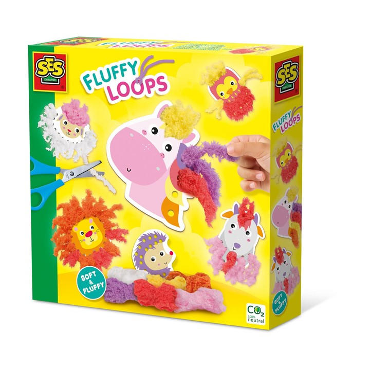 Ses Creative  Kids  Fluffy Loops - Soft Yarn Animals, Sports Direct