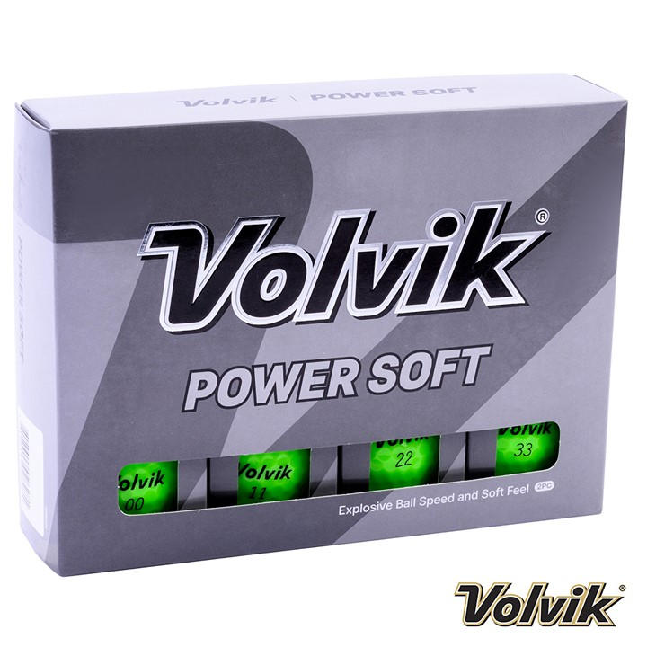 Volvik Unisex Green New Powersoft Dozen Golf Balls