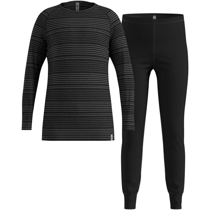 Odlo  Kids Black Warm Set  in Size 13 - 14 Years, Sports Direct