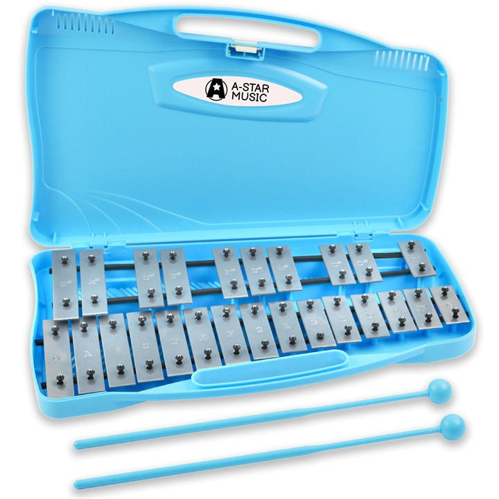 A-Star  Blue 25 Note Chromatic Glockenspiel - Rainbow in Size 60cm, Sports Direct