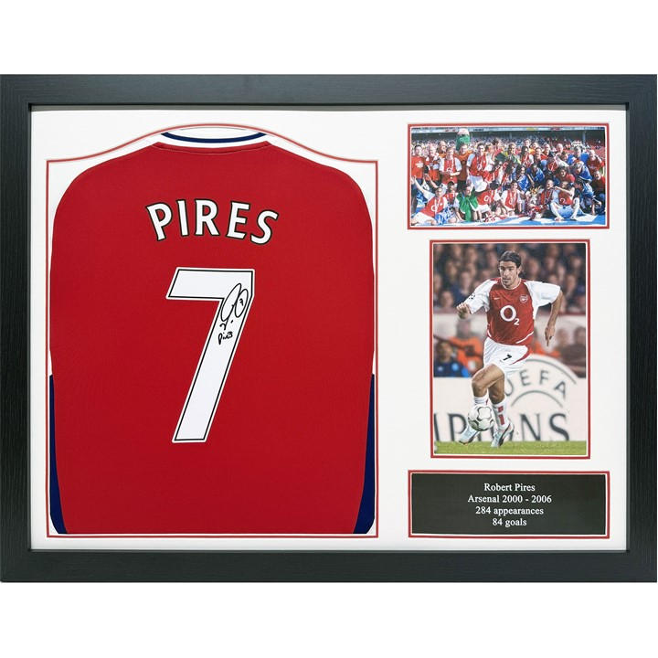 Arsenal    Robert Pires Signed & Framed  Shirt, Football by AllStarSignings Ltd, Sports Direct