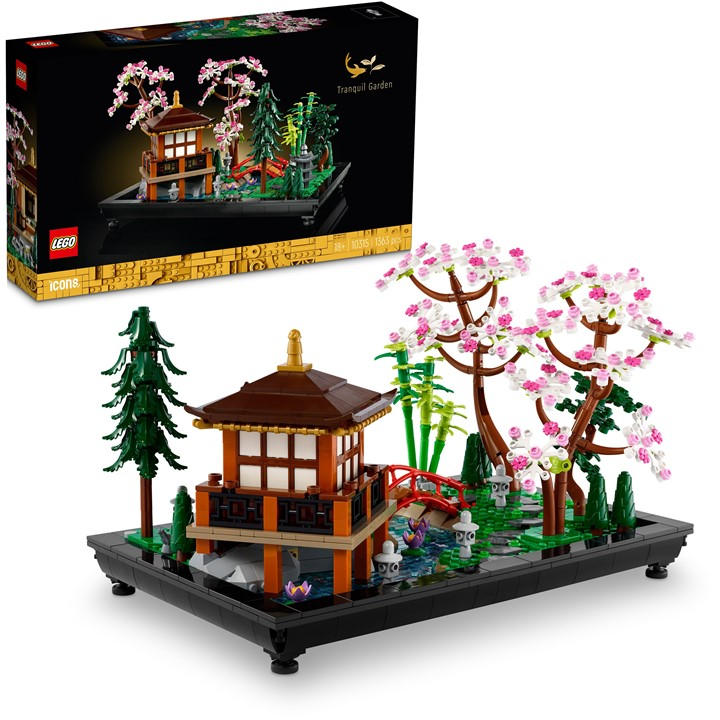 LEGO Icons Tranquil Garden 10315 | Set for Adults, Botanical Zen Garden Kit with Artificial Lotus Flowers, Customisable Desk Decoration, Gift Idea, 1363 Pieces - Image 5