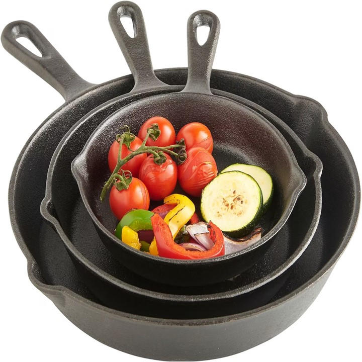 Cast Iron Cookware Set - 3 pans - Image 5
