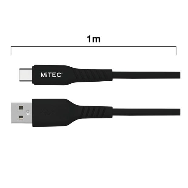 Merchandise - MiTEC - MITEC 1M USB-C CABLE BLACK