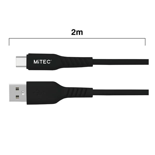 Merchandise - MiTEC - MITEC 2M USB-C CABLE BLACK