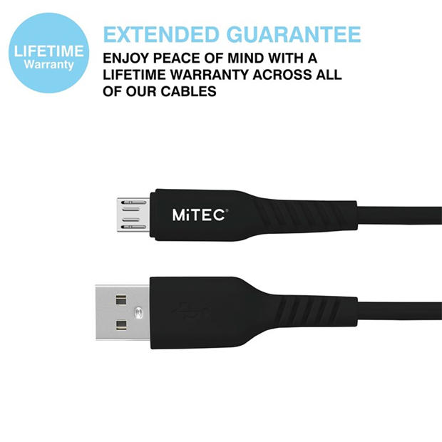 Merchandise - MiTEC - MITEC 1M MICRO USB CABLE BLACK