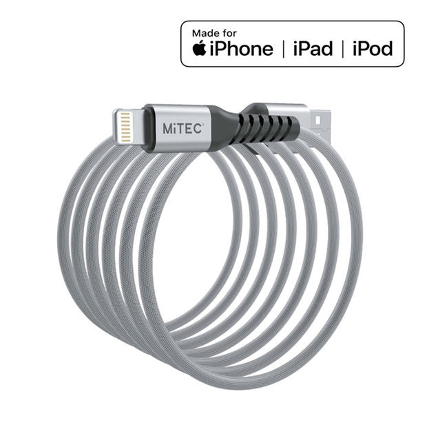 Merchandise - MiTEC - Unbreakable Lightning to USB-A - 1m Silver