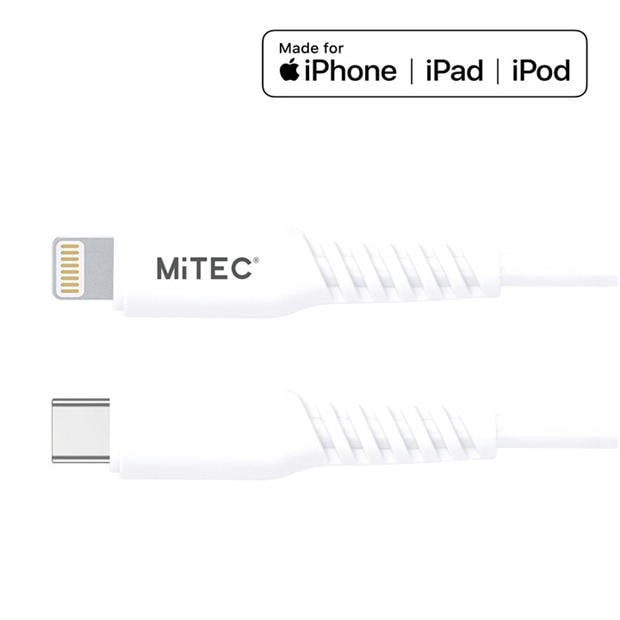 Merchandise - MiTEC - MITEC 1M USB-C TO MFI LIGHTNING CABLE WHITE