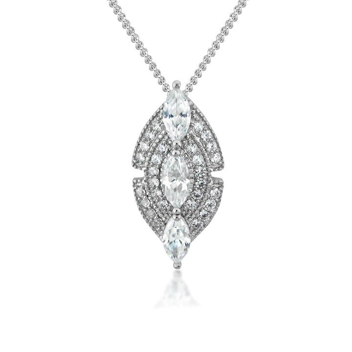 Espree Women's Silver The Ilona Pendant, Sports Direct