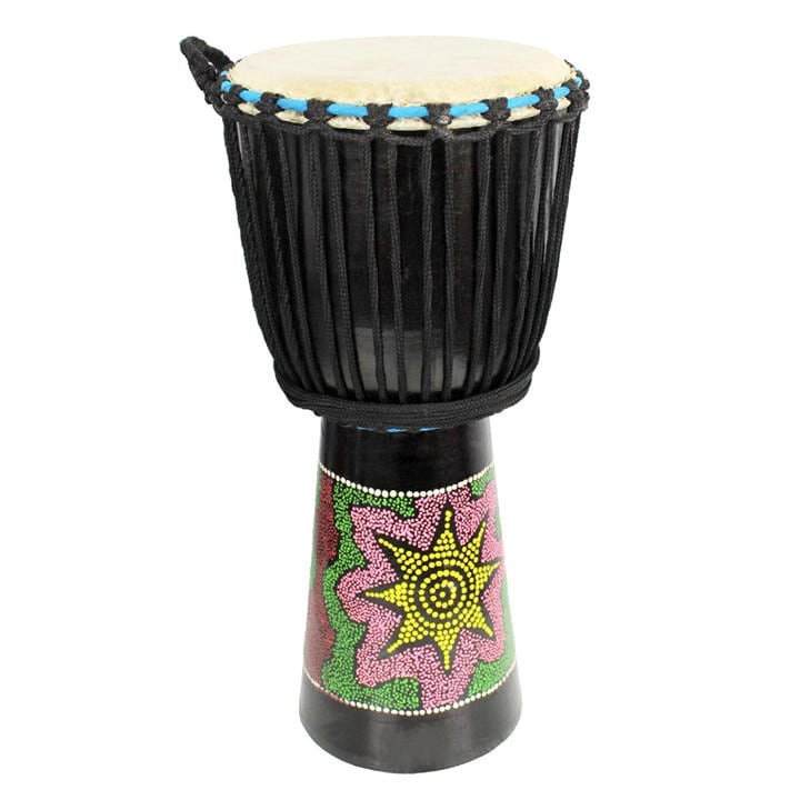 A-Star   10 Inch Painted Djembe in Size 60cm, Sports Direct