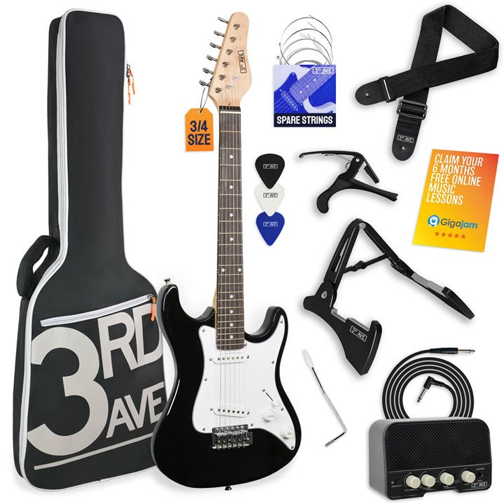 3Rd Avenue Pink 3/4 Size Electric Guitar Pack With Amp - Image 2