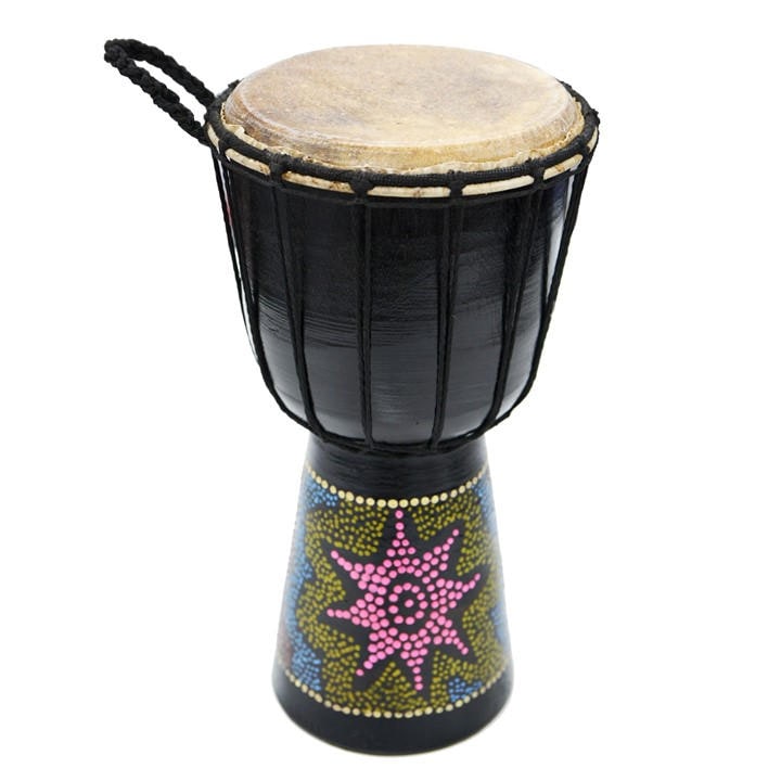 A-Star 6 Inch Painted Djembe Multi Full - Image 3