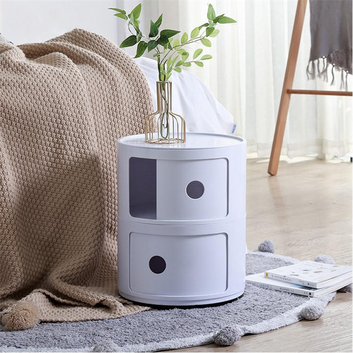Life Ideas  White Cylindrical -Tier Plastic Drawer Unit, Sports Direct