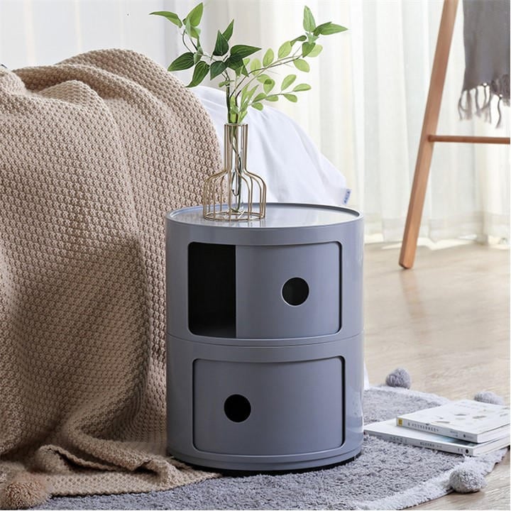 Life Ideas  Grey Cylindrical -Tier Plastic Drawer Unit, Sports Direct