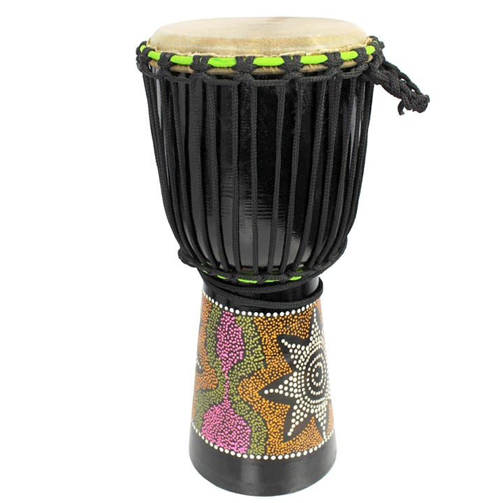 A-Star 8 Inch Painted Djembe Multi Full - Image 3
