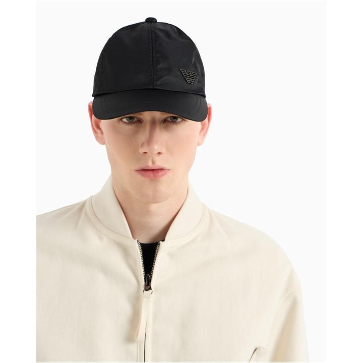 Emporio Armani Men's Black Baseball Hat in Size Mens, Sports Direct
