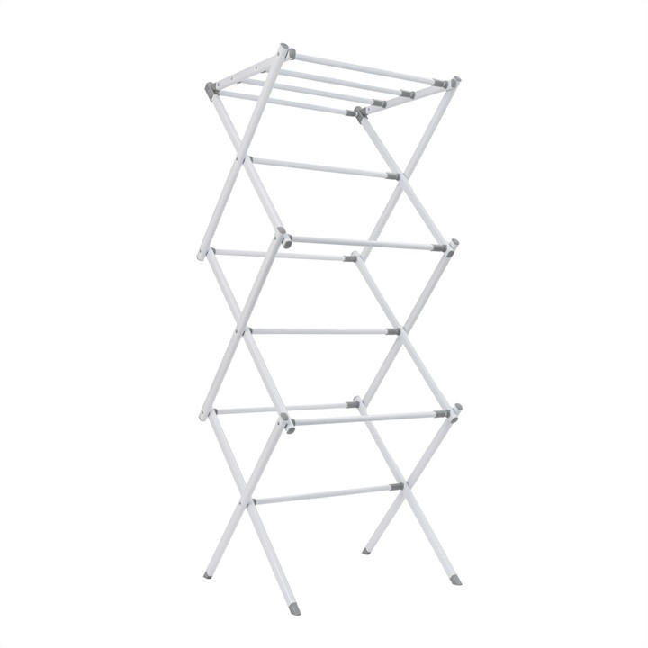 JVL Extendable 3 Tier Concertina Laundry Washing Clothes Airer - 8M | TJ Hughes - Image 7