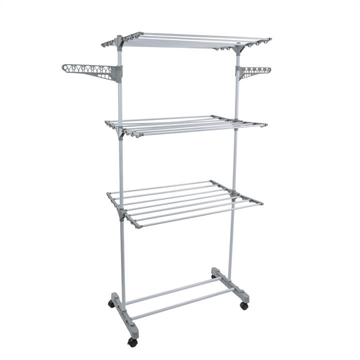 Jvl  White Foldable 3 Tier Drying Rack -  in Size 21M, Sports Direct